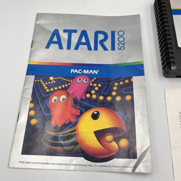 1982 Pac-Man Atari 5200 Vintage Game w/Box, Owners Manual. Tested - Picture 2 of 14